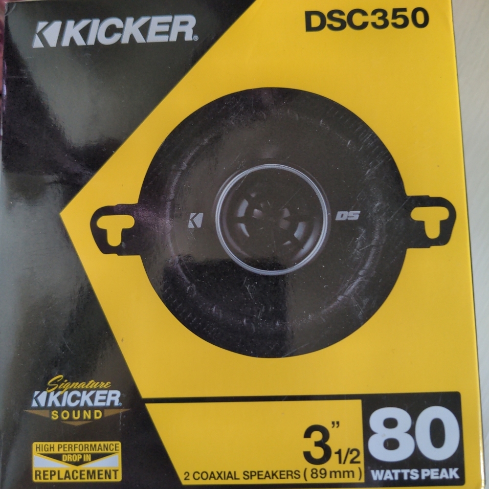 Kicker car stereo speakers. 3.5 inches. Brand new